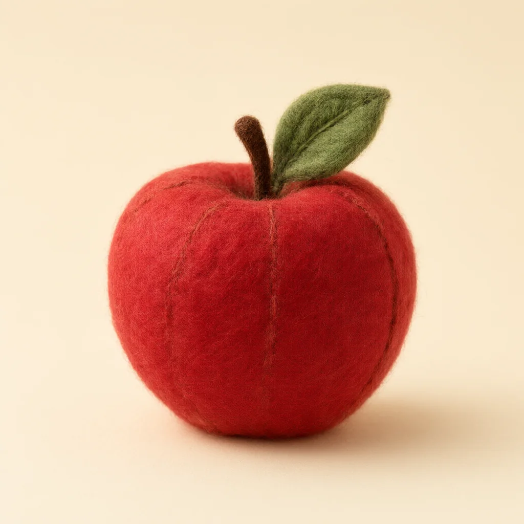 Original WonderBear word illustration of apple